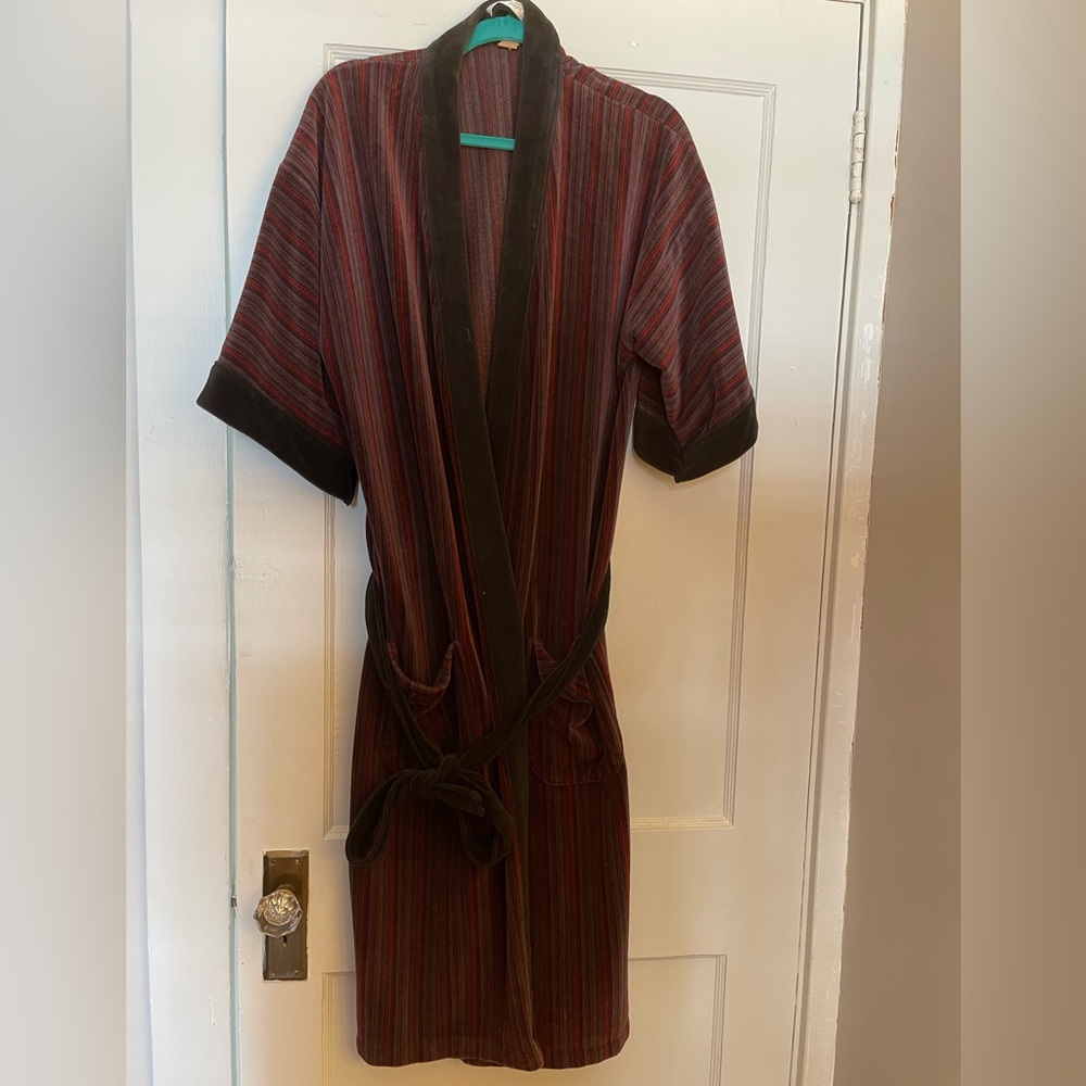 Vintage Sears and Roebuck Bath Robe Red/Black